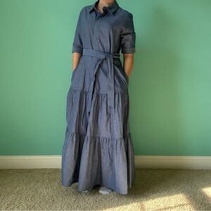 Calvin Klein Cotton Blue Dress